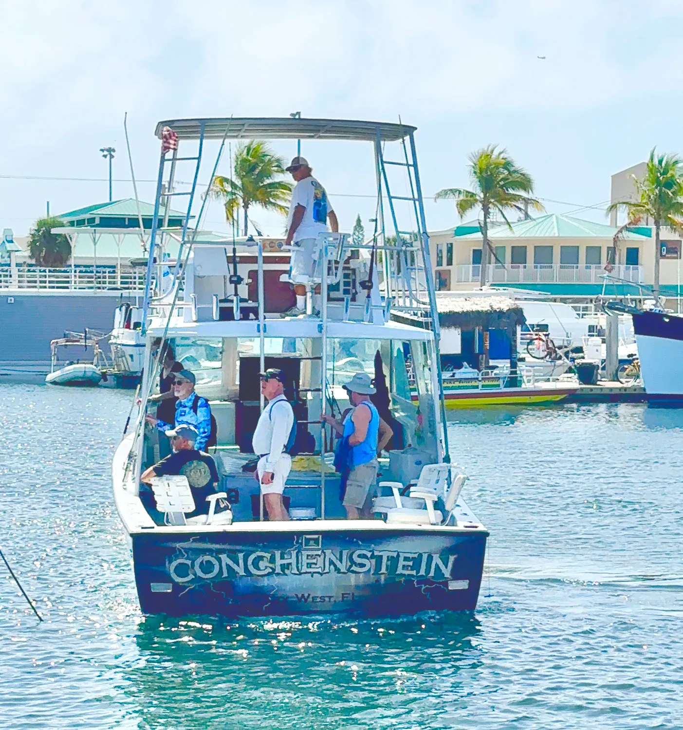 Conchenstein charter boat in Key West